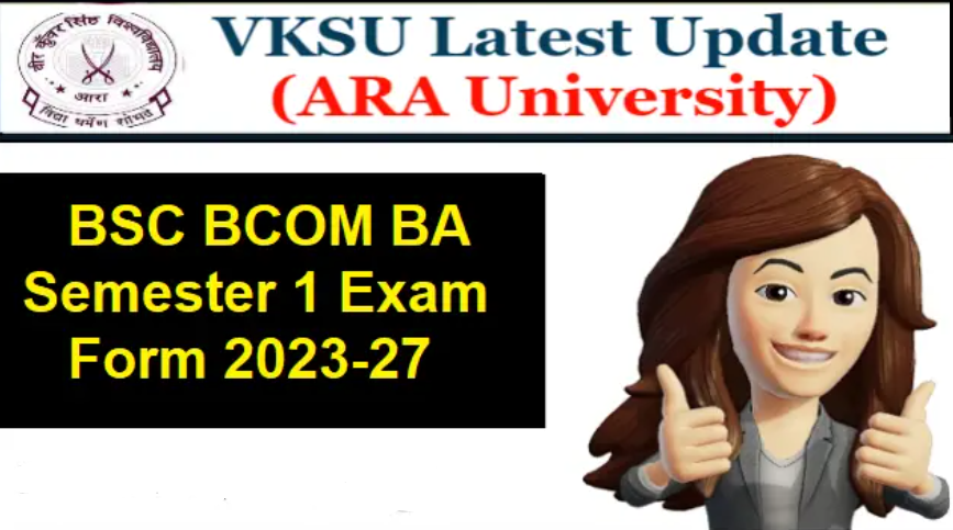 Vksu 1st Semester Exam Form 2023-27