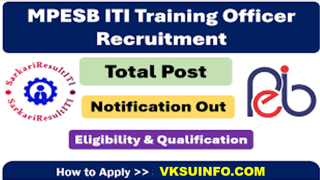 MPESB ITI Training Officer Online Form 2024