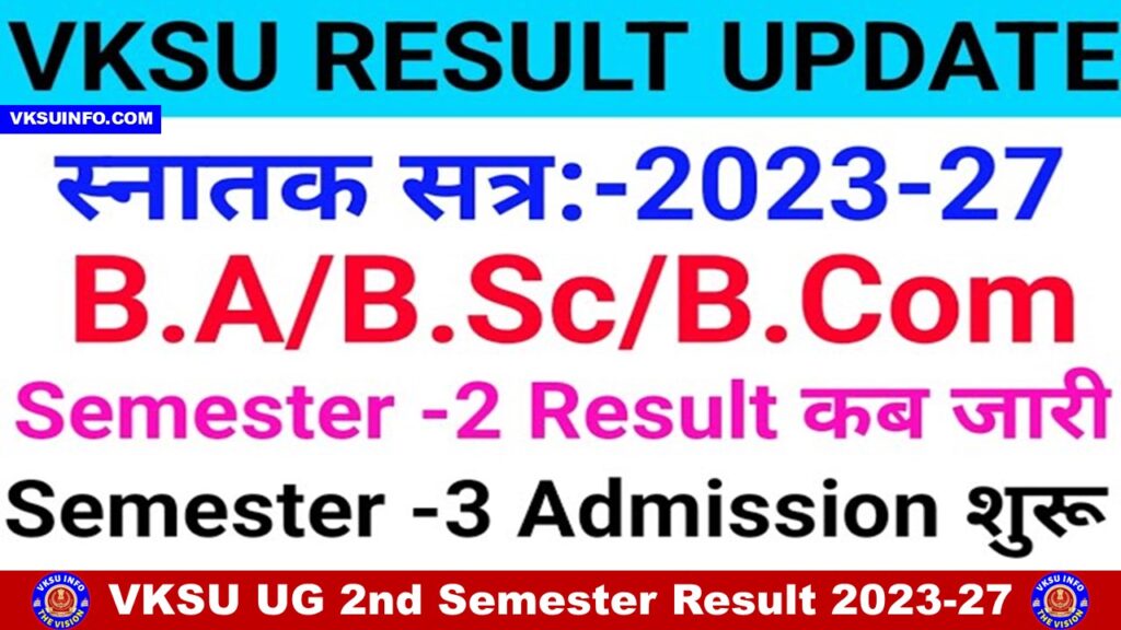 VKSU UG 2nd Semester Result 2023-27